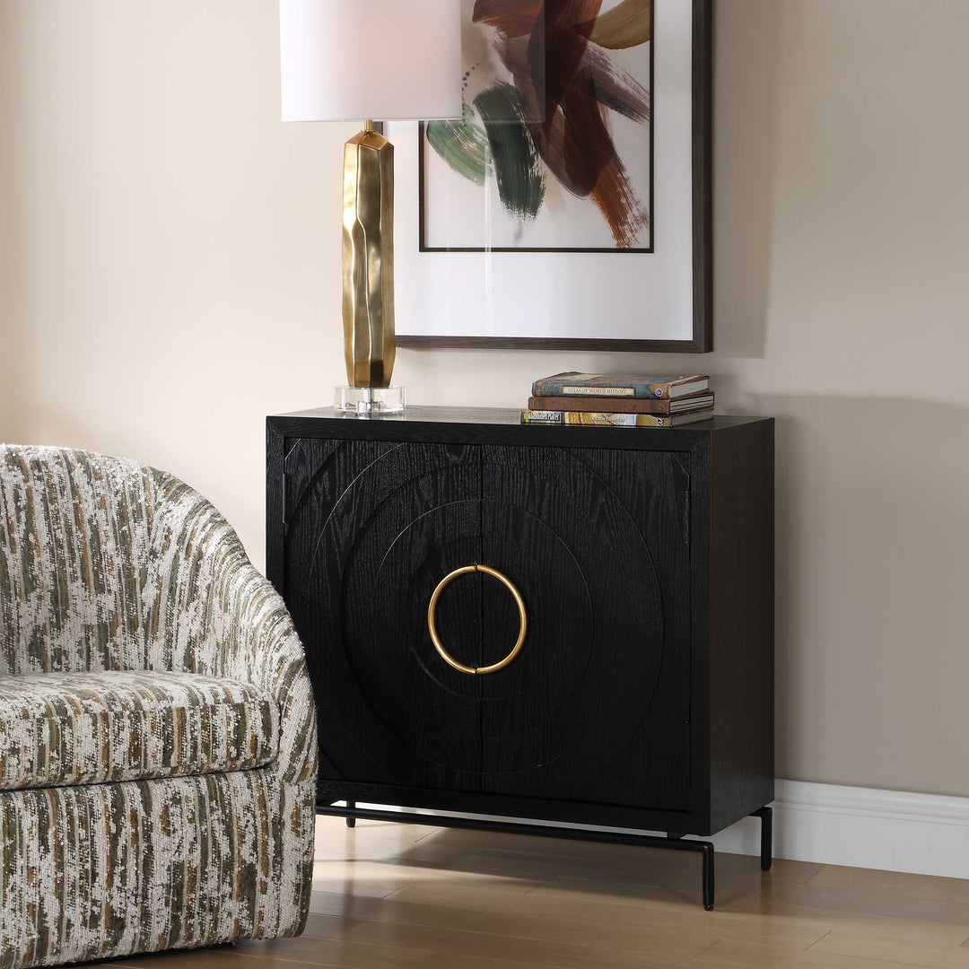 Briseis Black 2 Door Cabinet