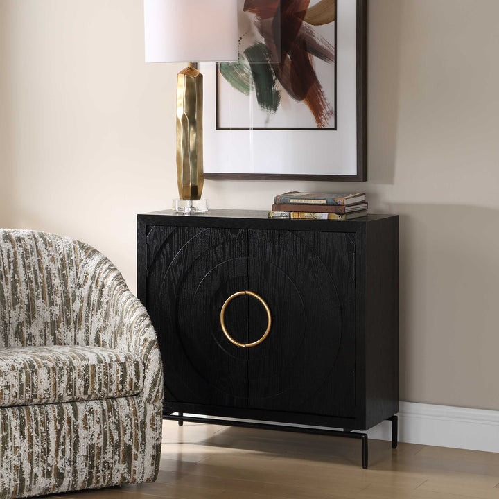 Briseis Black 2 Door Cabinet
