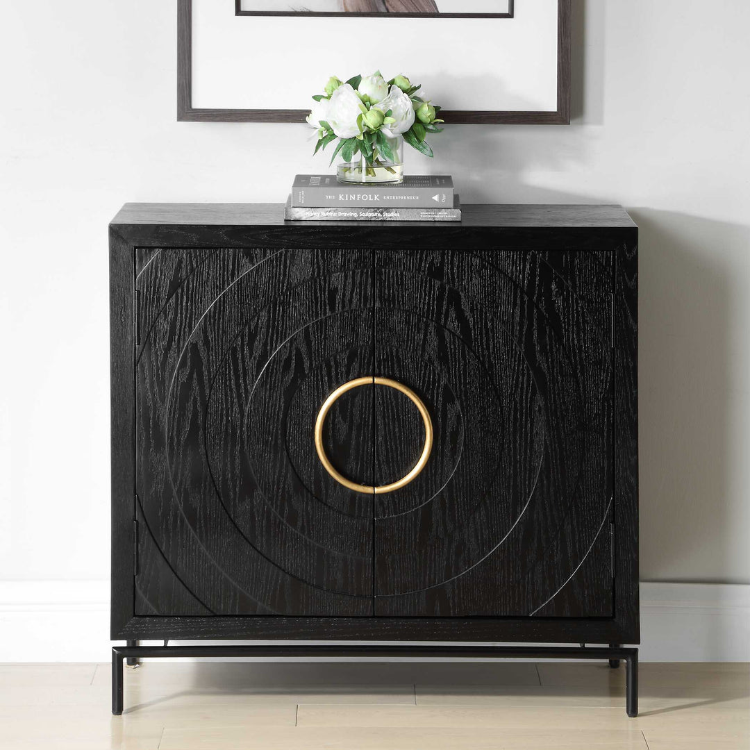 Briseis Black 2 Door Cabinet