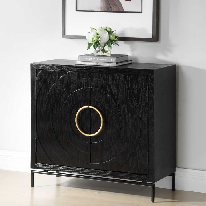 Briseis Black 2 Door Cabinet