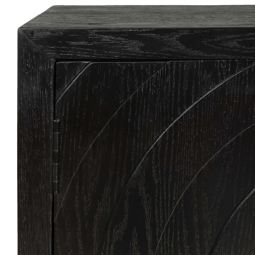 Briseis Black 2 Door Cabinet