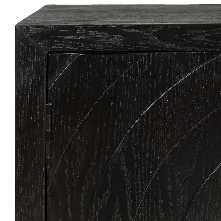 Briseis Black 2 Door Cabinet