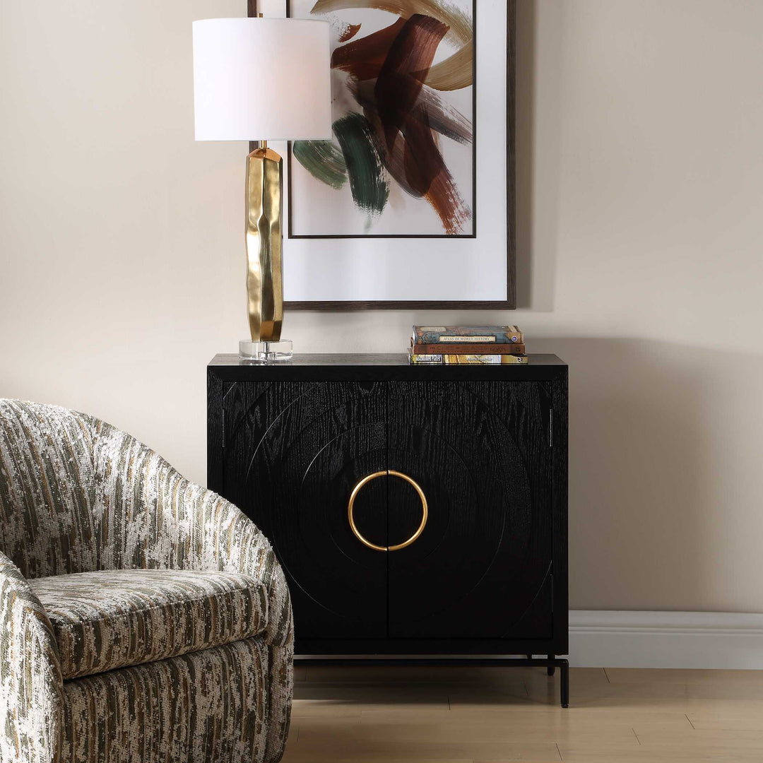 Briseis Black 2 Door Cabinet