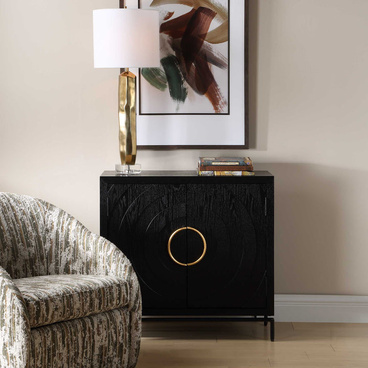 Briseis Black 2 Door Cabinet
