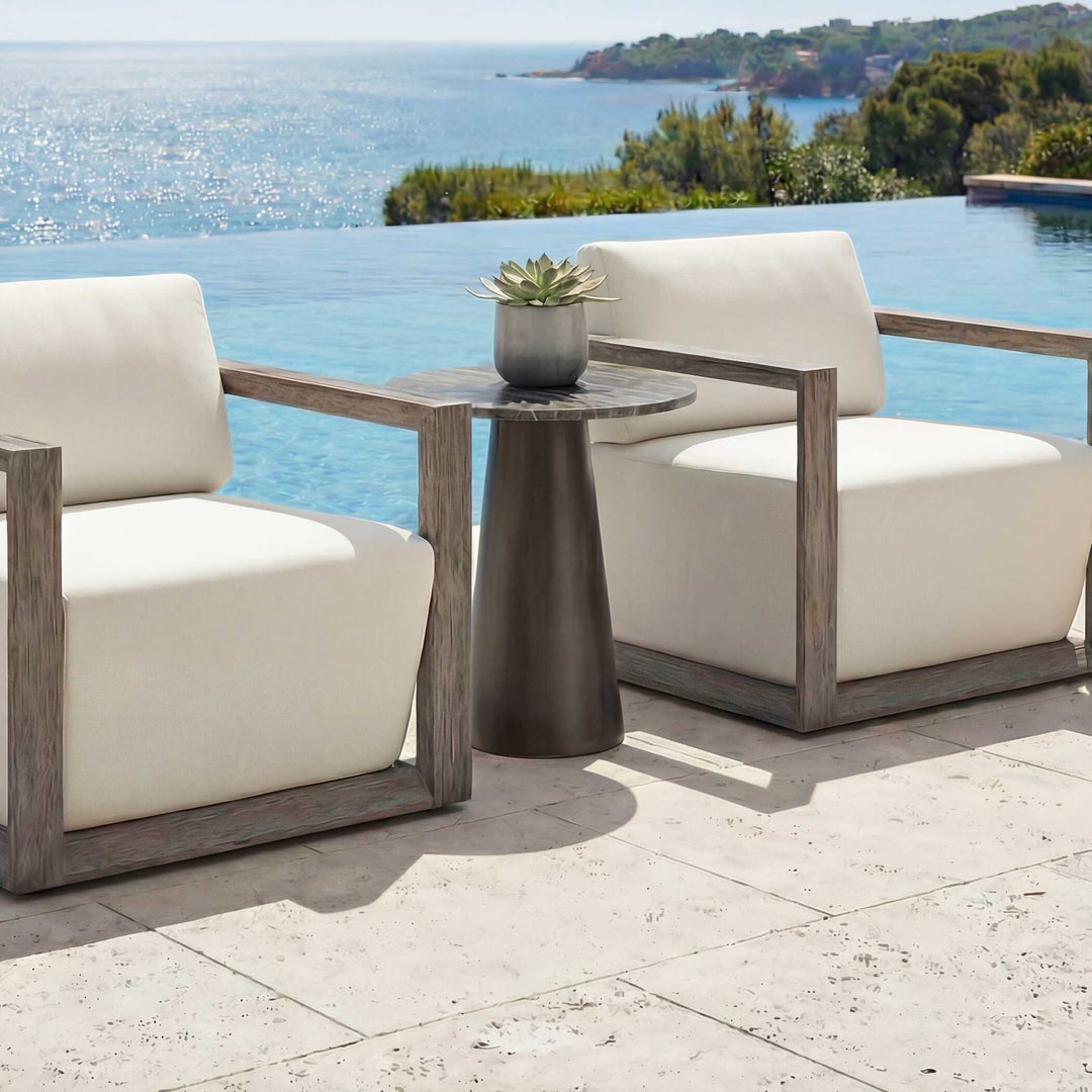 Midsummer Indoor-Outdoor Bronze Accent Table