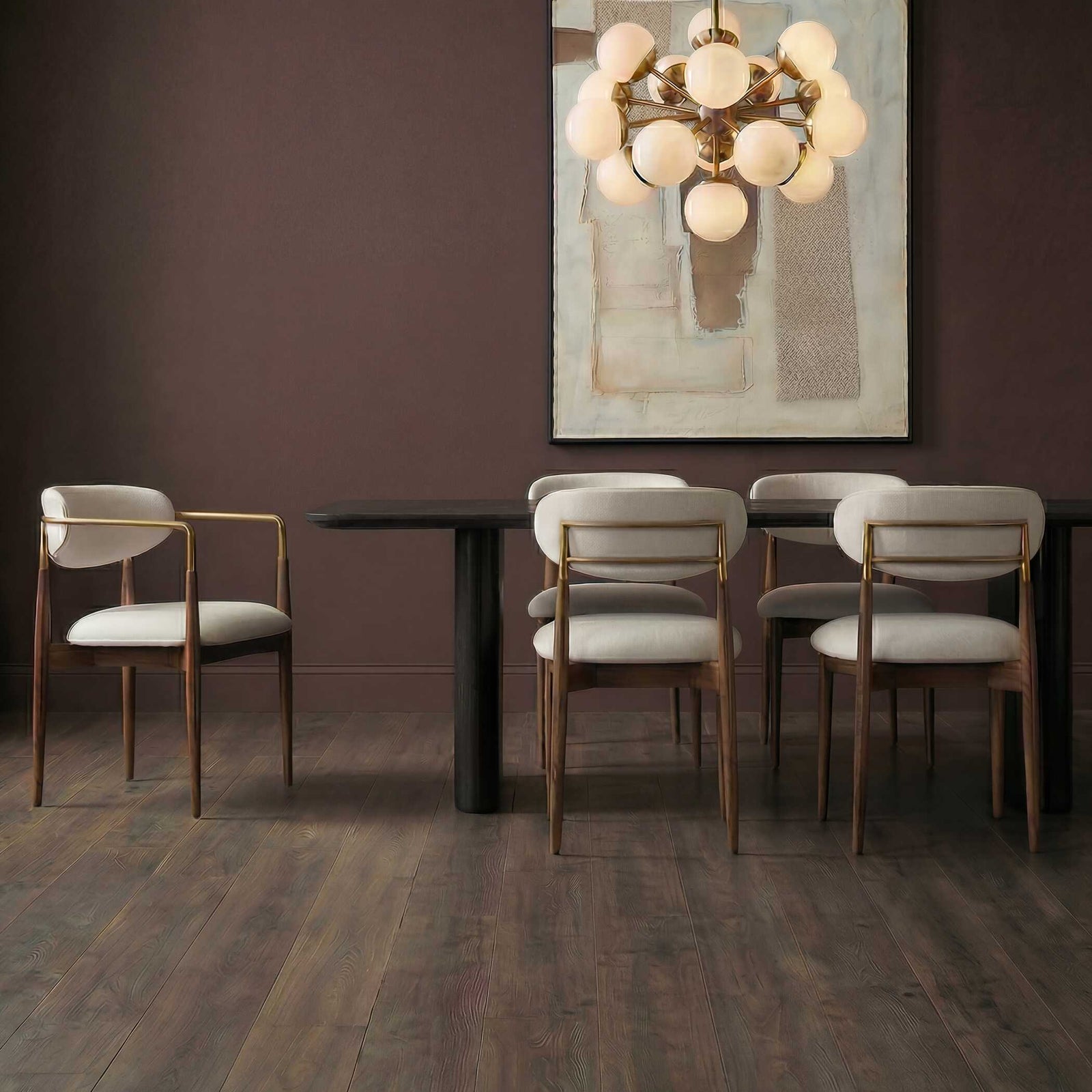Moxie Walnut Dining Arm Chair