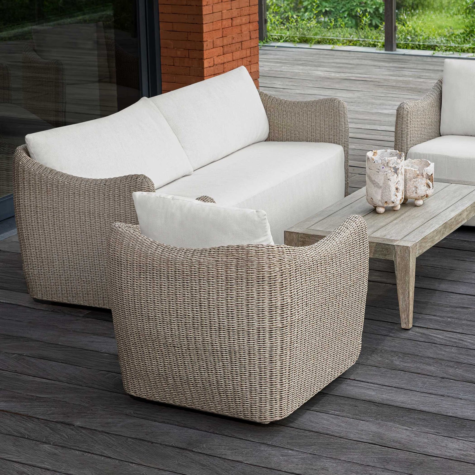 Sunset Wicker Outdoor Sofa