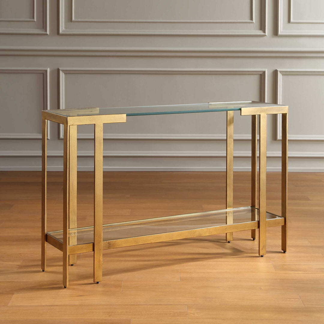 Kendrick Glass Console Table