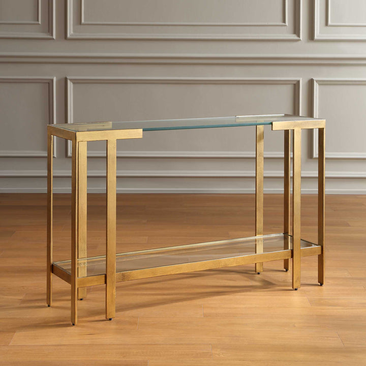 Kendrick Glass Console Table