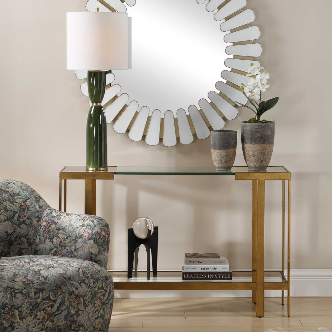 Kendrick Glass Console Table
