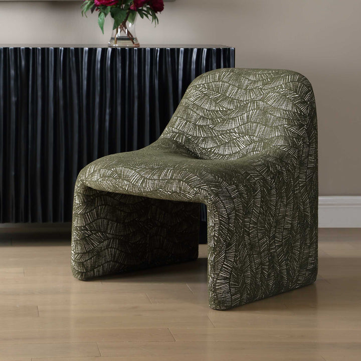 Menlo Olive Green Accent Chair