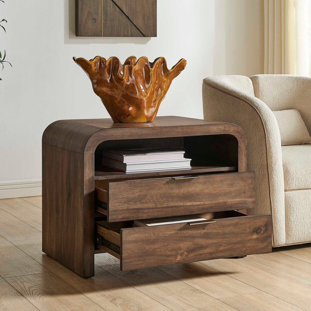Decatur Dark Walnut Side Table