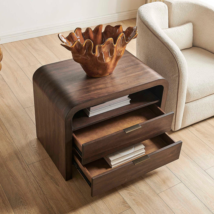 Decatur Dark Walnut Side Table