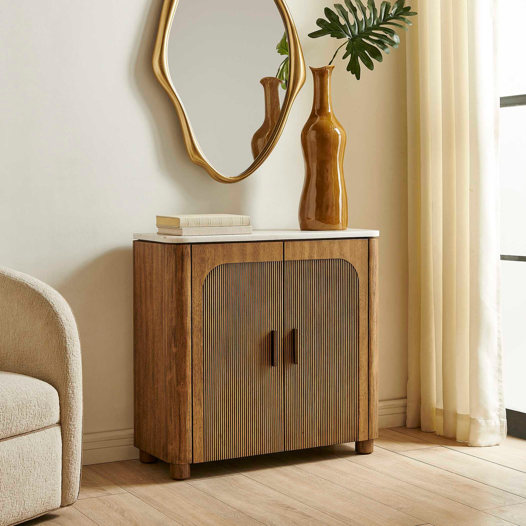 Mebarak Reeded 2 Door Cabinet
