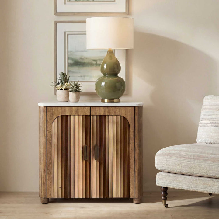 Mebarak Reeded 2 Door Cabinet