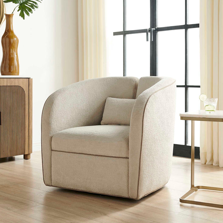Vega Ecru Swivel Chair