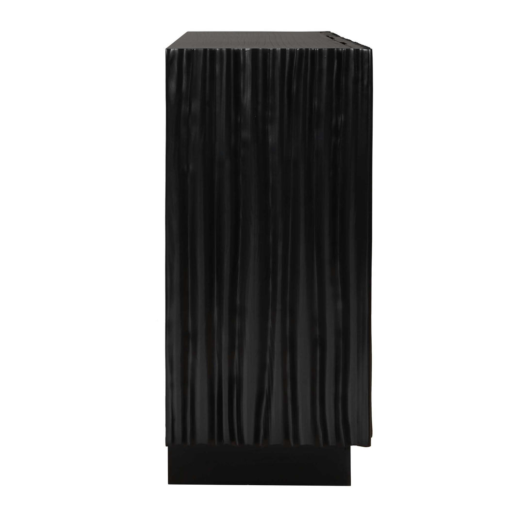 Mercado Black 3 Door Cabinet