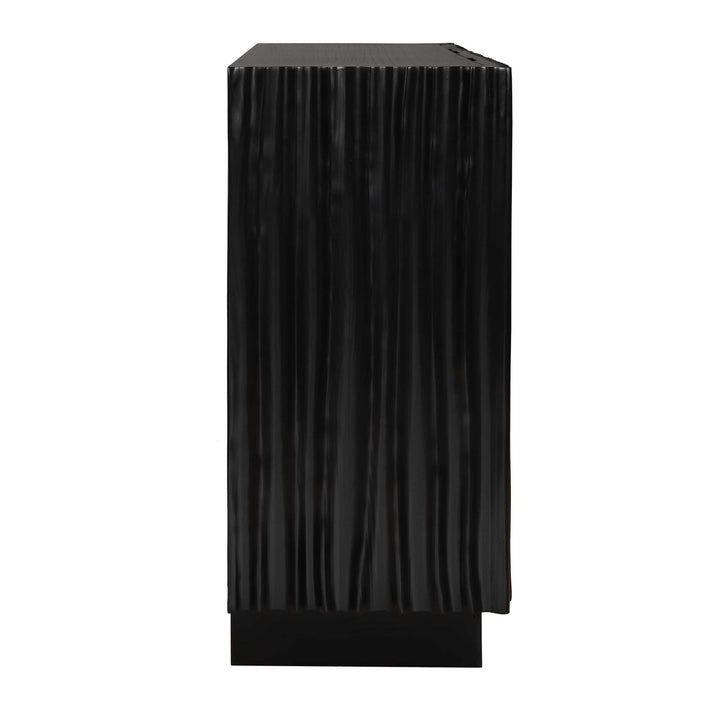Mercado Black 3 Door Cabinet