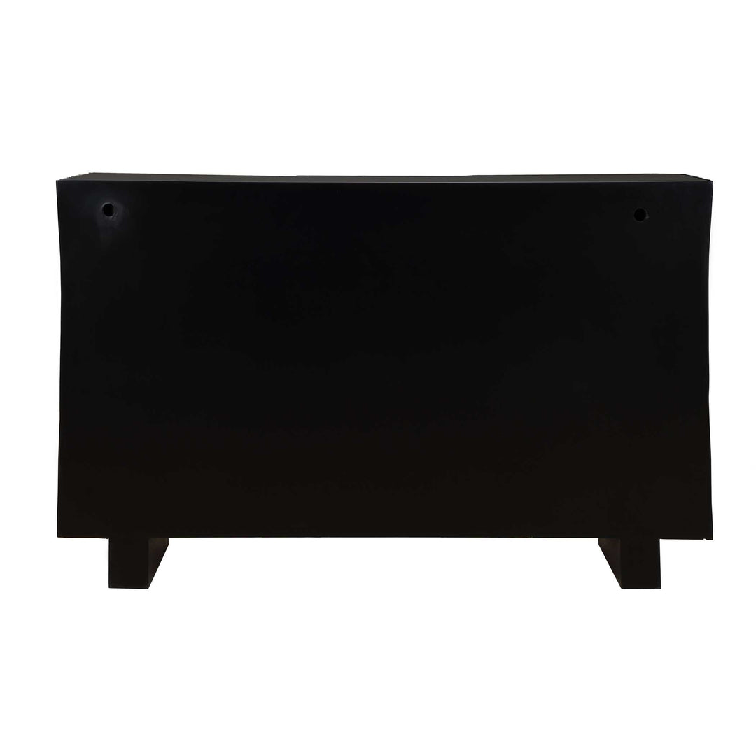 Mercado Black 3 Door Cabinet
