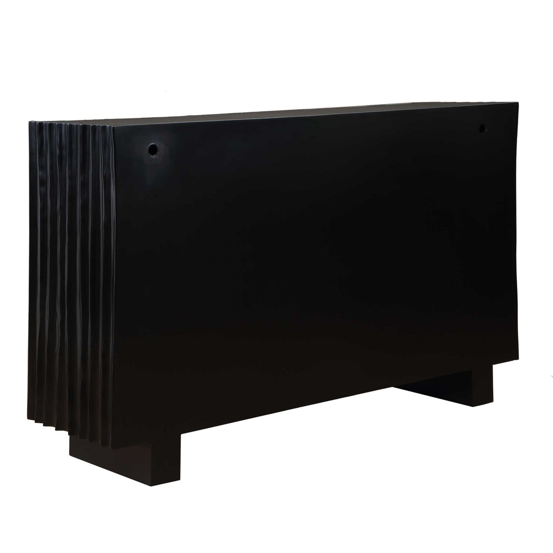 Mercado Black 3 Door Cabinet