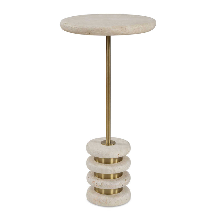 Adames Travertine Drink Table