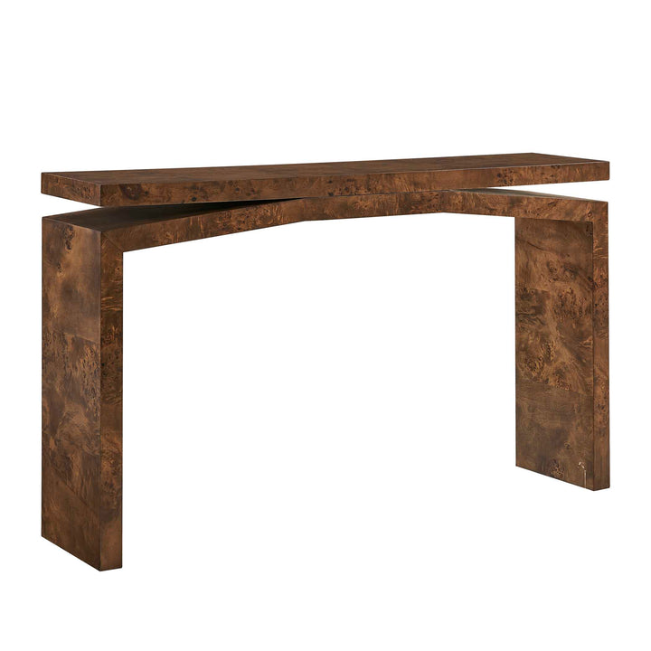 Naoko Burl Wood Console Table