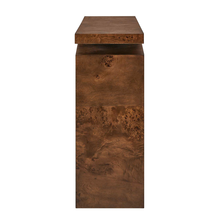 Naoko Burl Wood Console Table