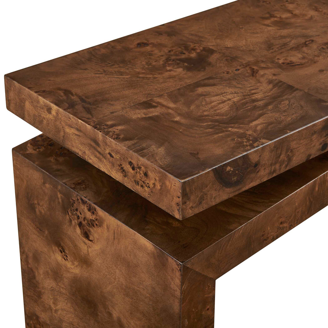 Naoko Burl Wood Console Table