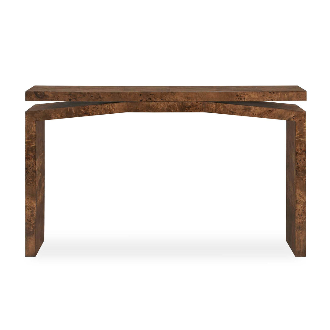 Naoko Burl Wood Console Table