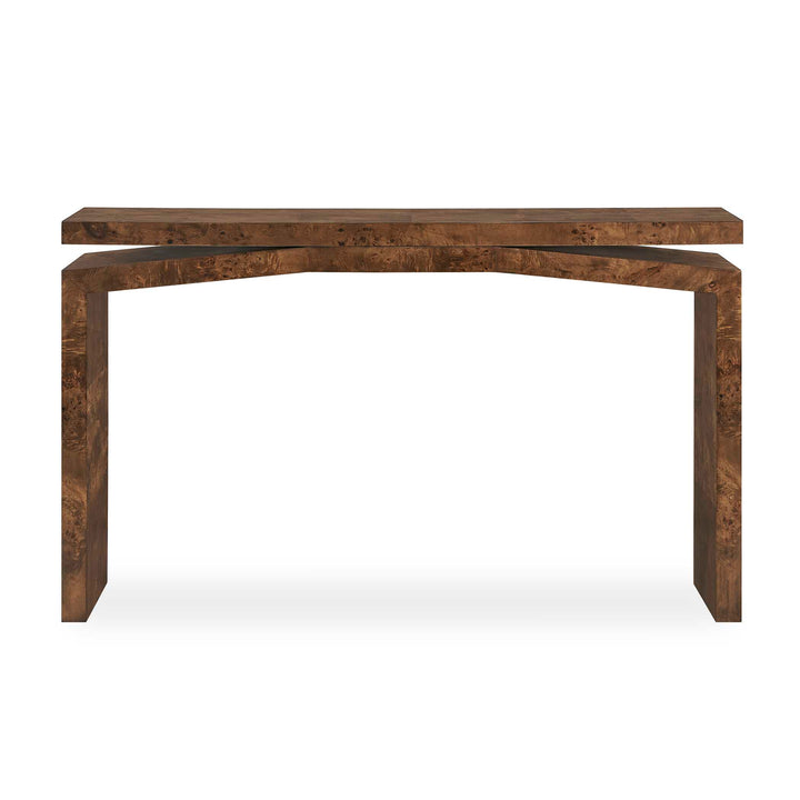 Naoko Burl Wood Console Table