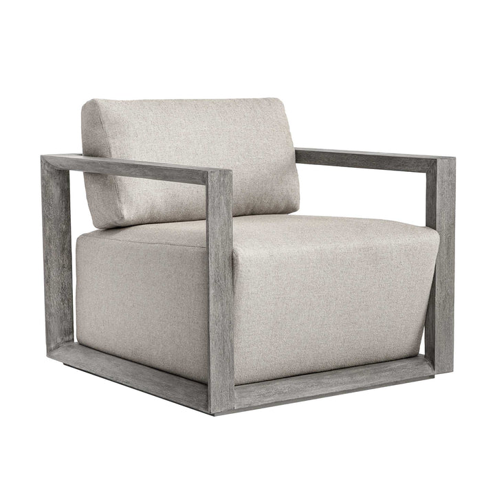 Remsen Outdoor Weathered Gray/Dove Lounge Chair