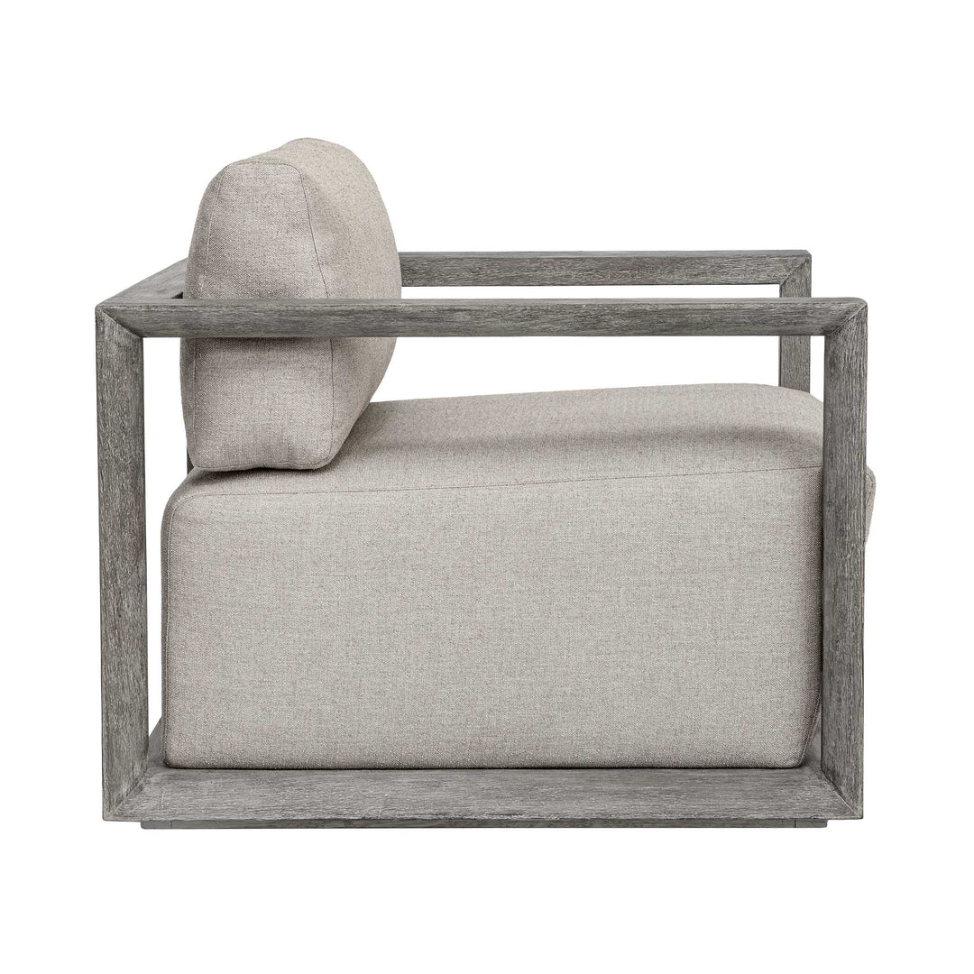 Remsen Outdoor Weathered Gray/Dove Lounge Chair