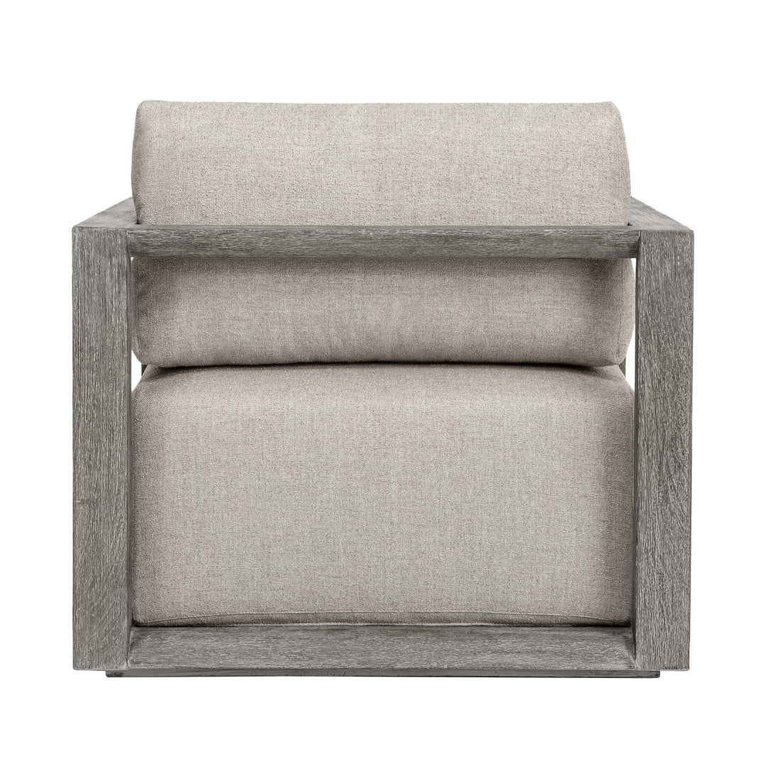 Remsen Outdoor Weathered Gray/Dove Lounge Chair