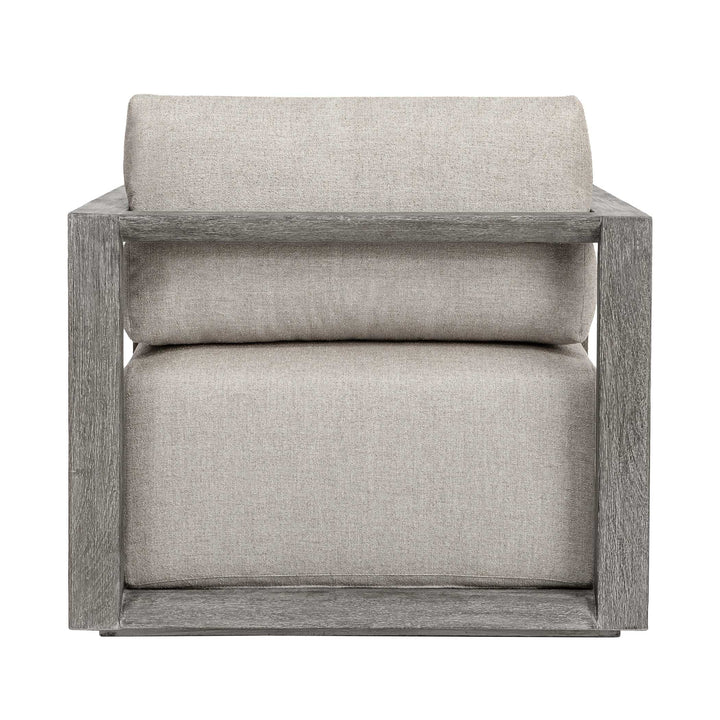 Remsen Outdoor Weathered Gray/Dove Lounge Chair
