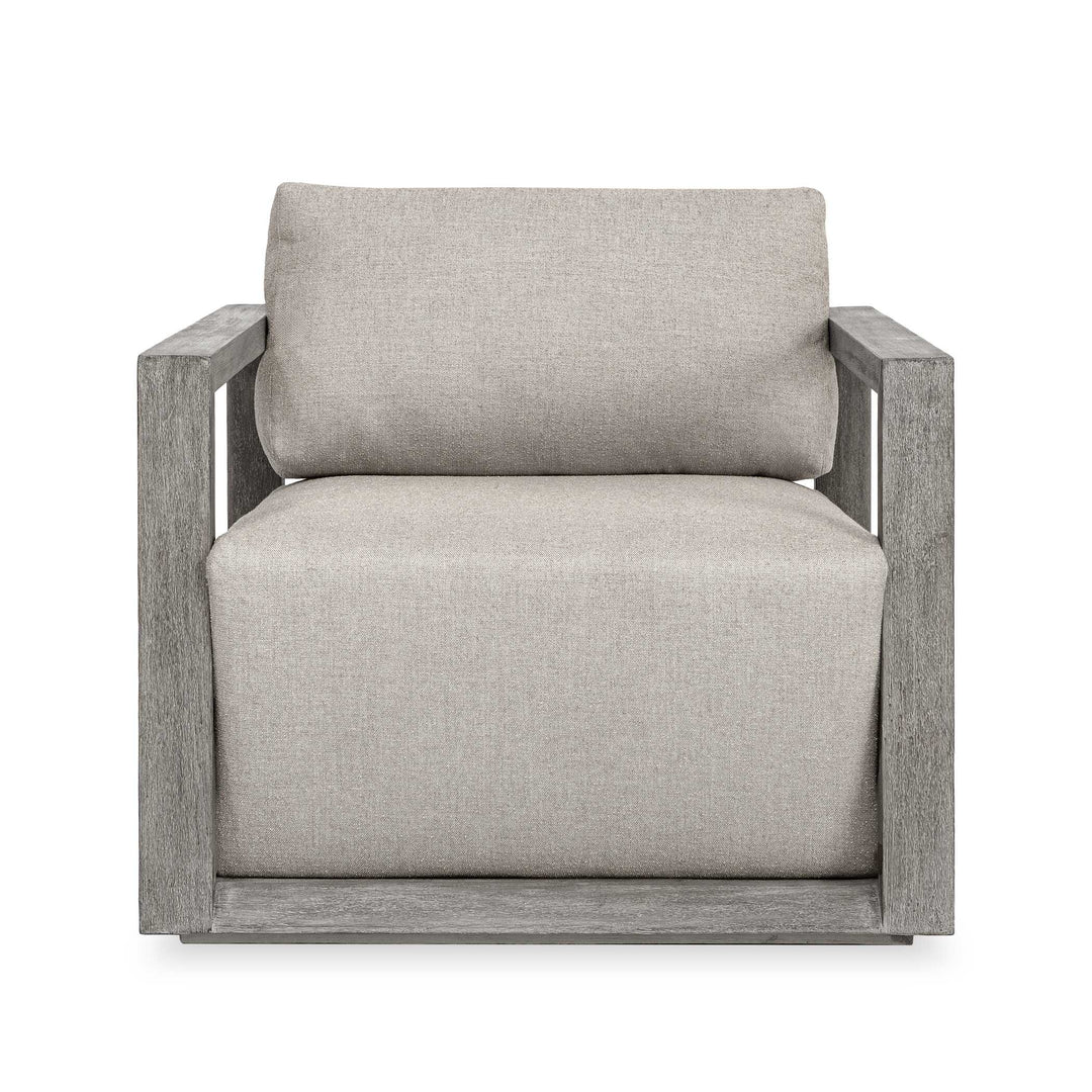Remsen Outdoor Weathered Gray/Dove Lounge Chair
