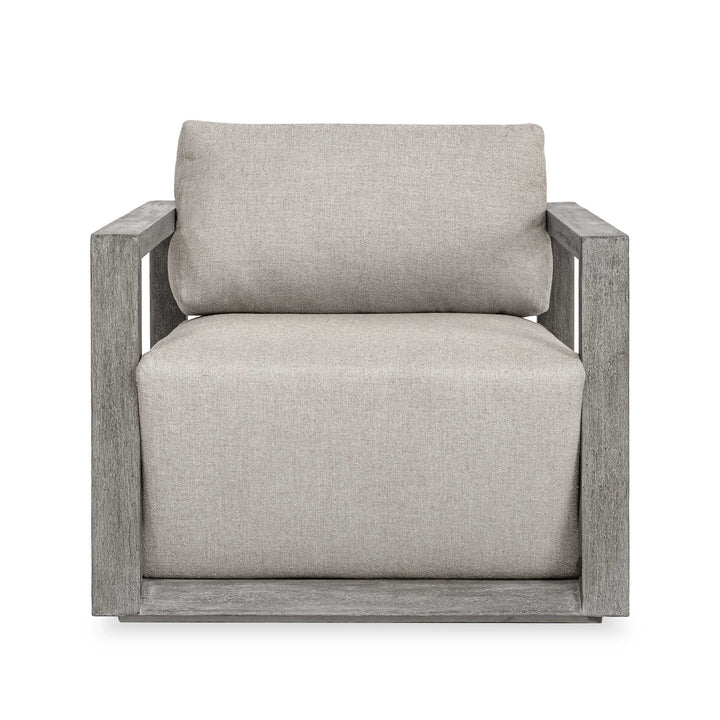 Remsen Outdoor Weathered Gray/Dove Lounge Chair
