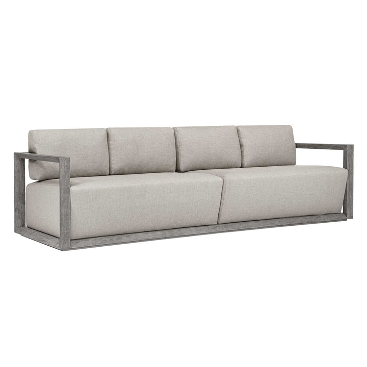 Remsen Outdoor Weathered Gray/Dove Large Sofa