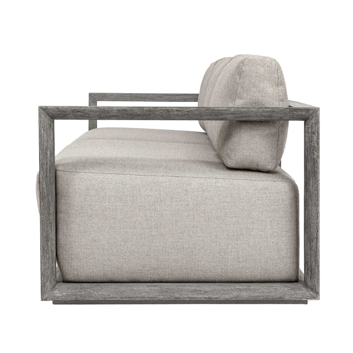 Remsen Outdoor Weathered Gray/Dove Large Sofa
