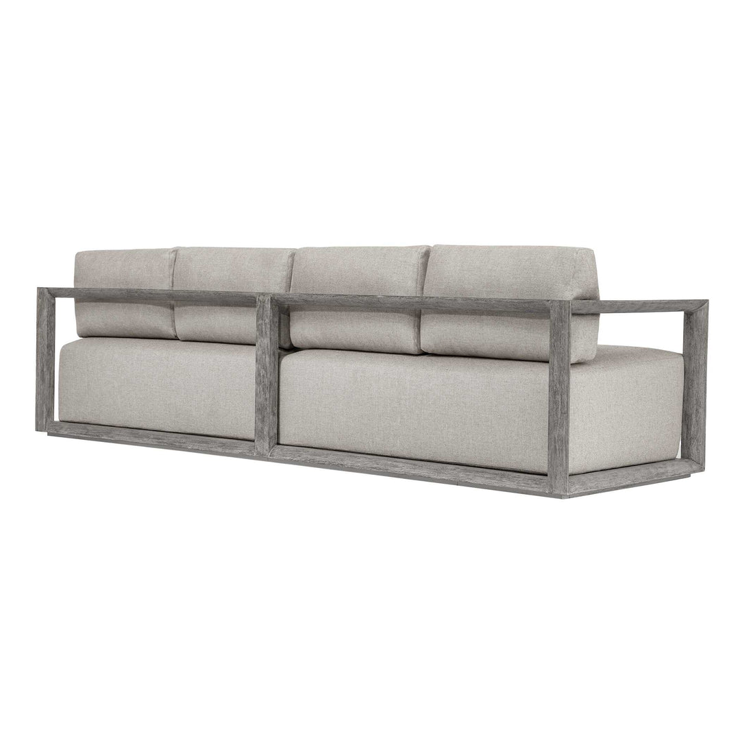 Remsen Outdoor Weathered Gray/Dove Large Sofa