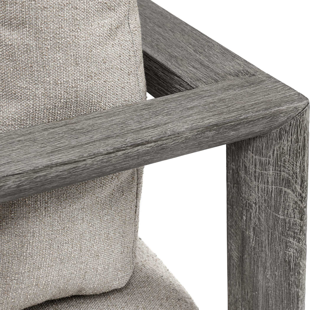 Remsen Outdoor Weathered Gray/Dove Large Sofa