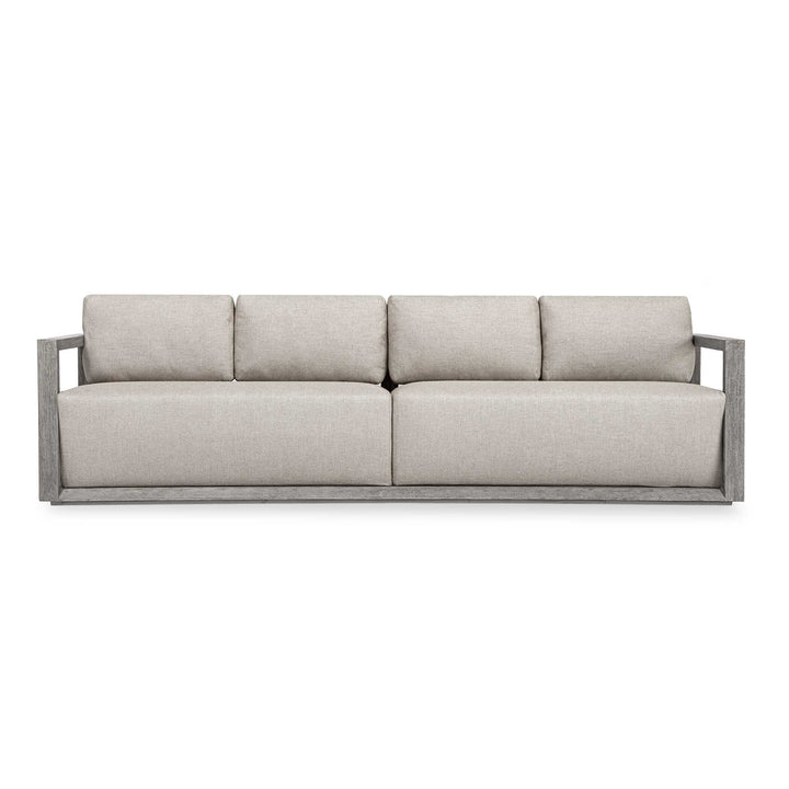 Remsen Outdoor Weathered Gray/Dove Large Sofa