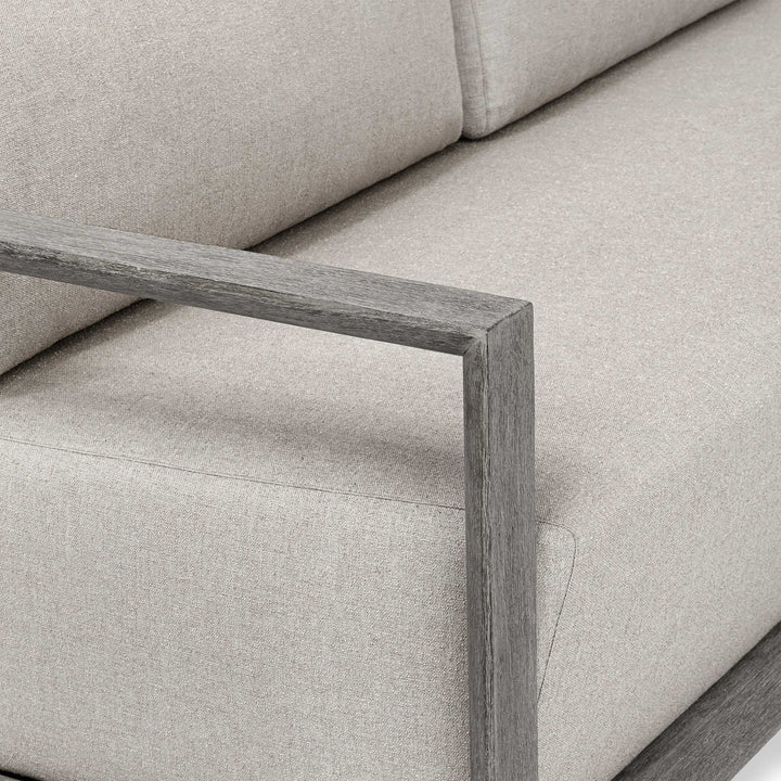 Remsen Outdoor Weathered Gray/Dove Sofa