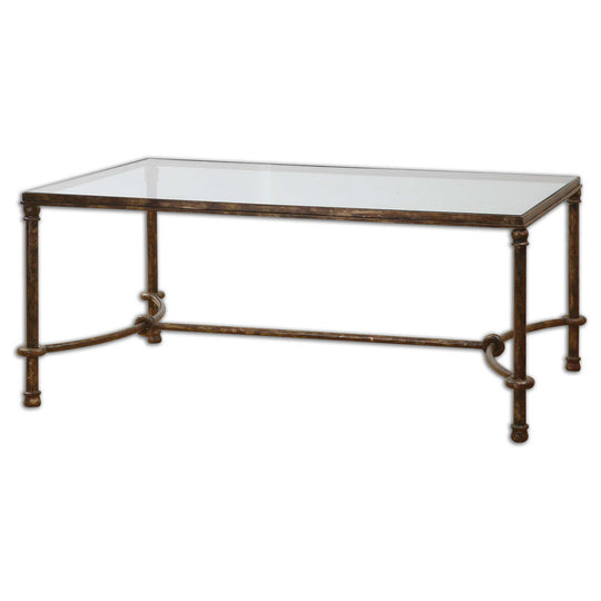 American Home Furniture Uttermost Warring Iron Coffee Table