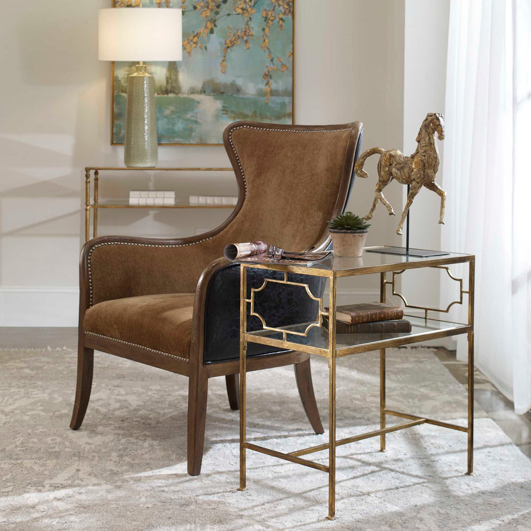 American Home Furniture Uttermost Genell Side Table