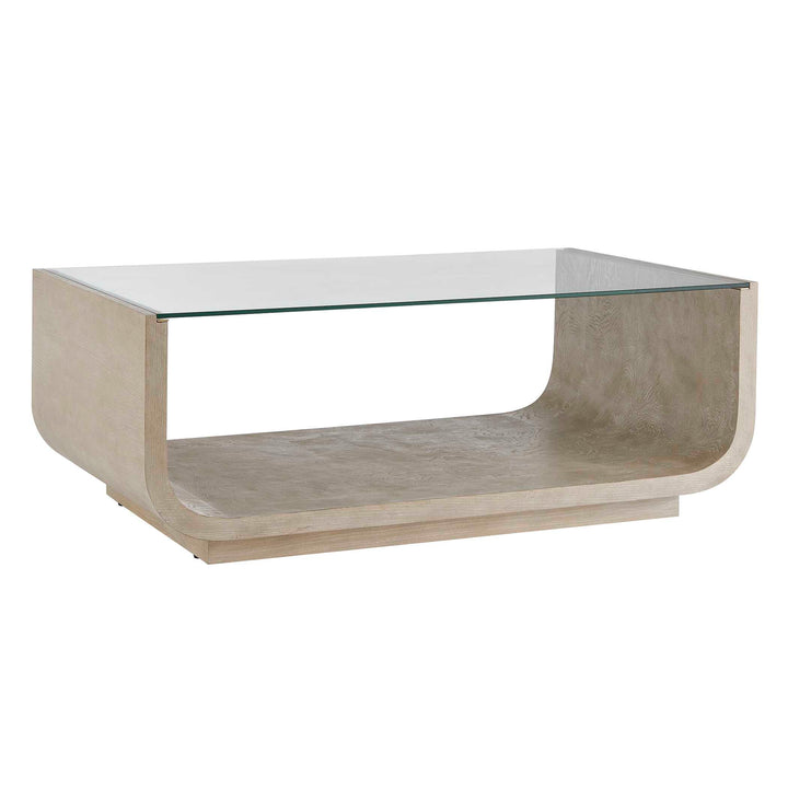 Maeva Modern Glass Coffee Table