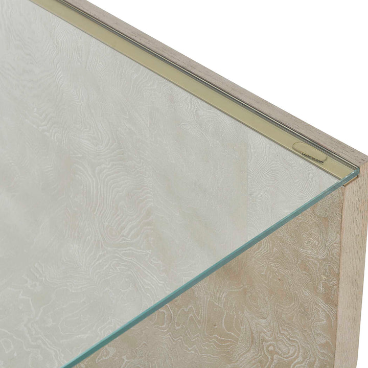 Maeva Modern Glass Coffee Table