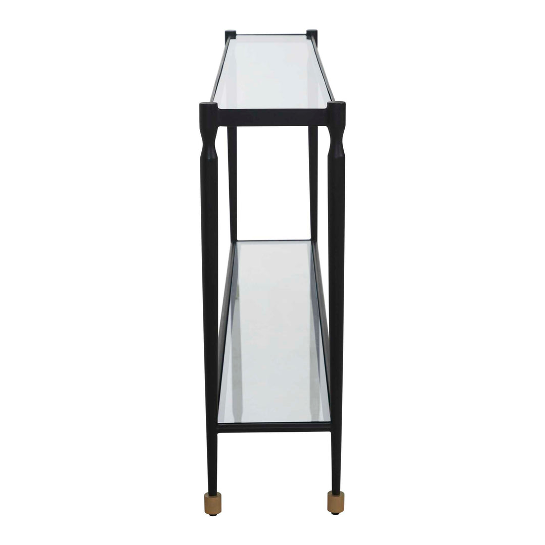 Javana Glass / Iron Console Table