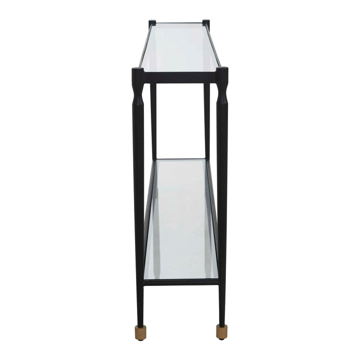 Javana Glass / Iron Console Table