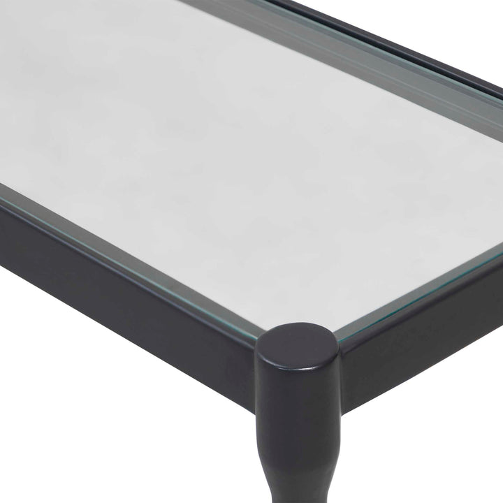 Javana Glass / Iron Console Table