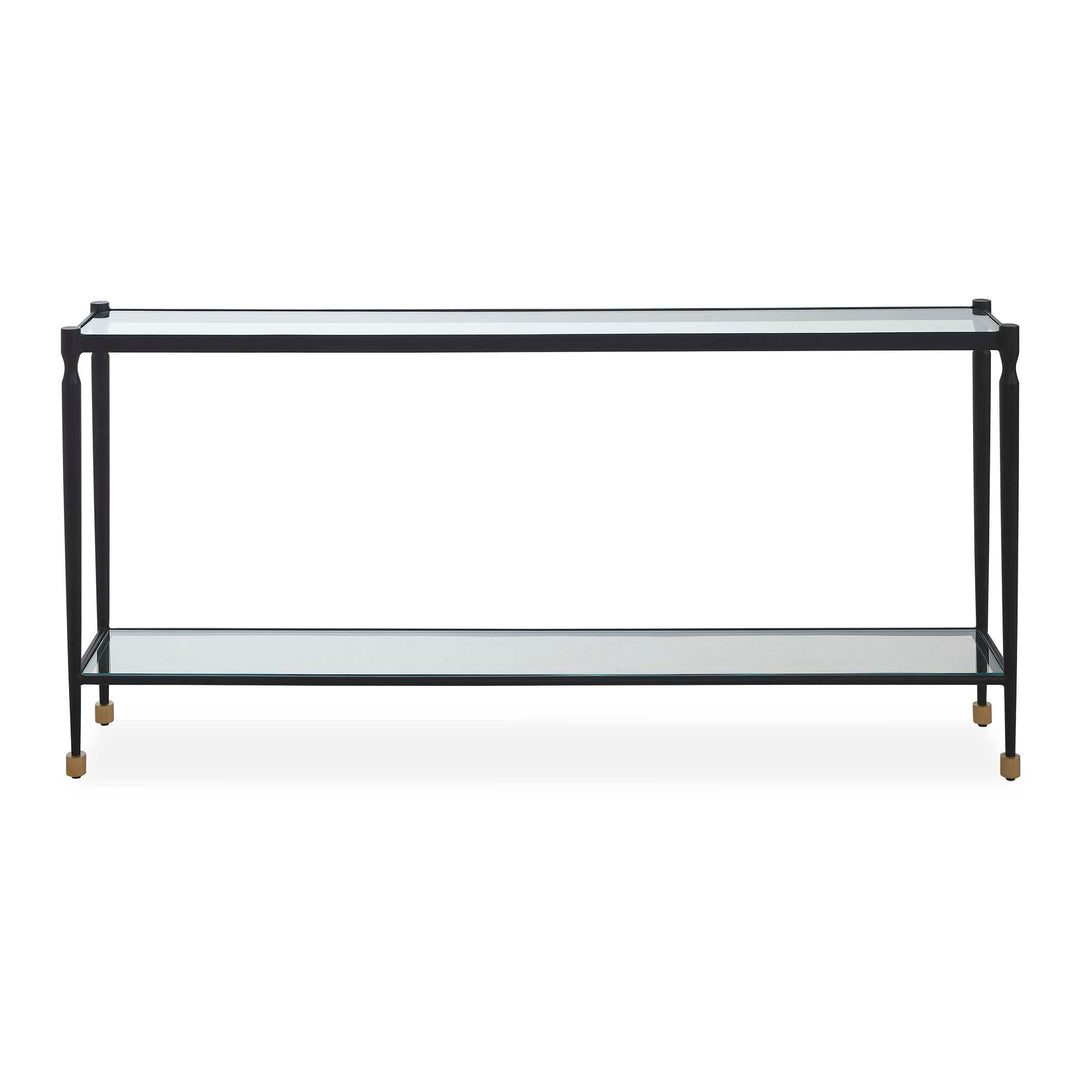 Javana Glass / Iron Console Table